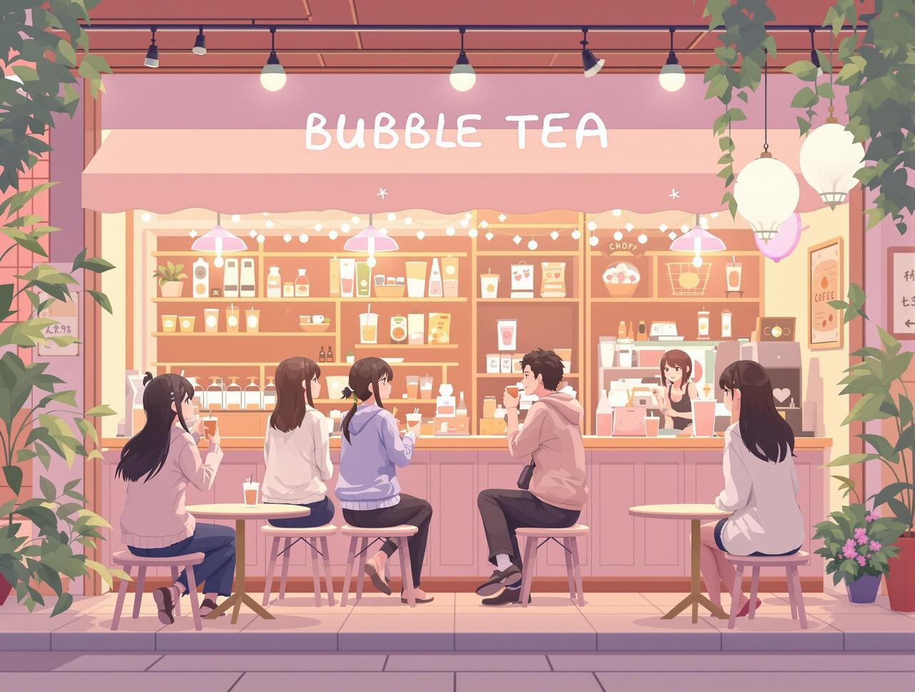 吃瓜短剧 - 奶茶店奇遇记